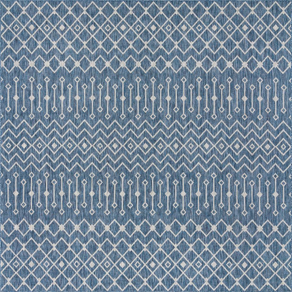 Unique Loom 12 Ft Square Rug in Blue (3164291). Picture 1