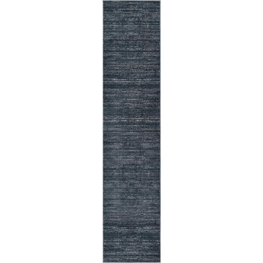 Uptown Madison Avenue Area Rug 2' 7" x 12' 0", Runner Navy Blue. Picture 1