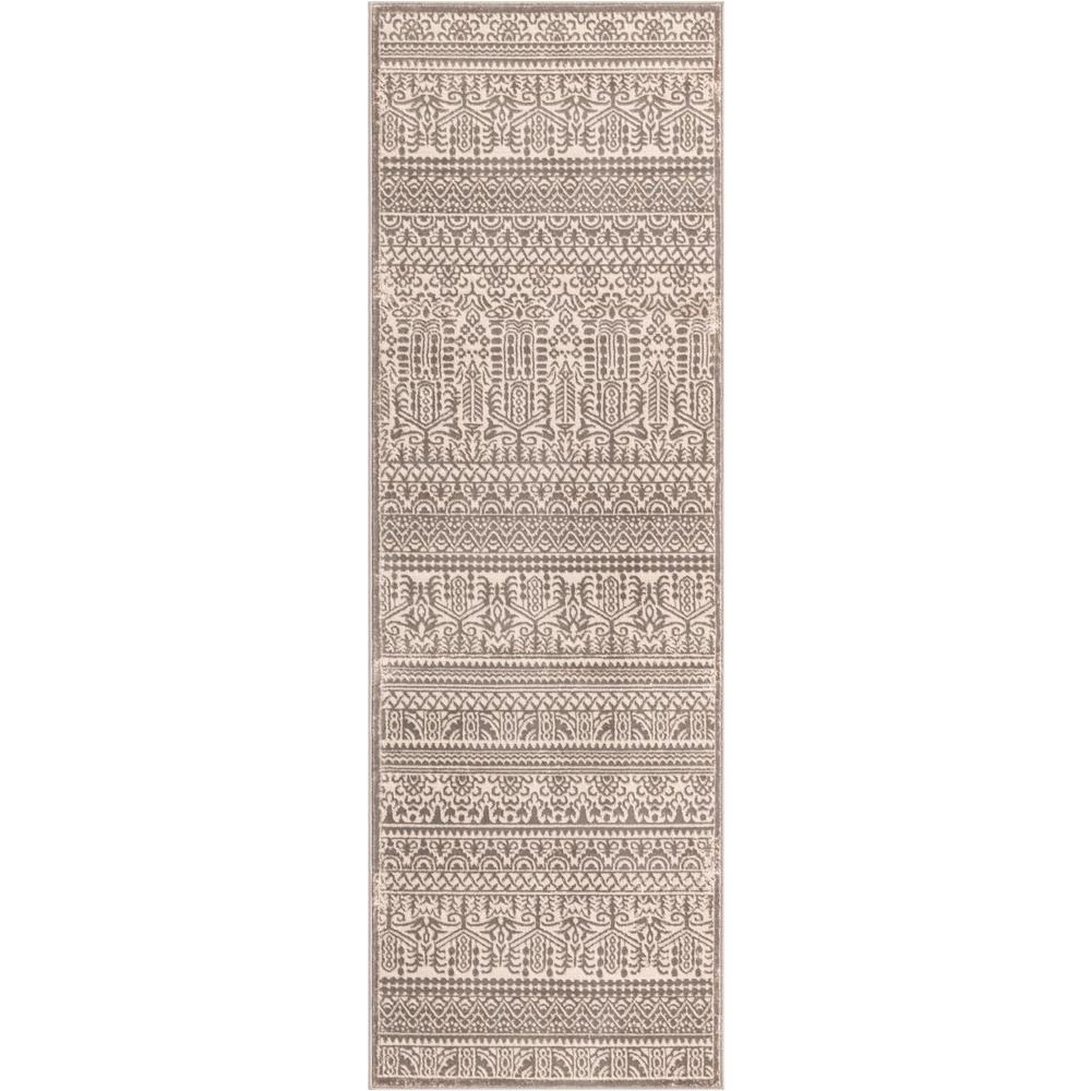 Uptown Area Rug 2' 7" x 8' 0", Runner - Gray. Picture 1