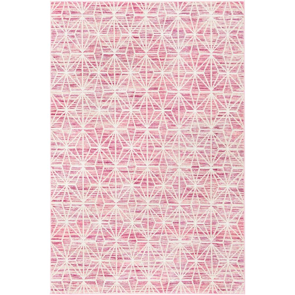 Uptown Fifth Avenue Area Rug 5' 3" x 8' 0", Rectangular Pink. Picture 1