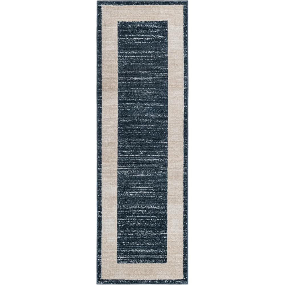 Uptown Yorkville Area Rug 2' 7" x 8' 0", Runner Navy Blue. Picture 1