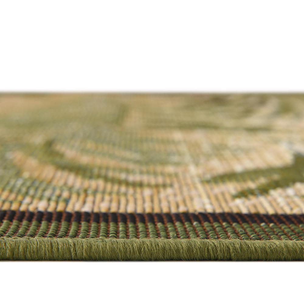 Outdoor Botanical Collection, Area Rug, Green, 5' 3" x 8' 0", Rectangular. Picture 4