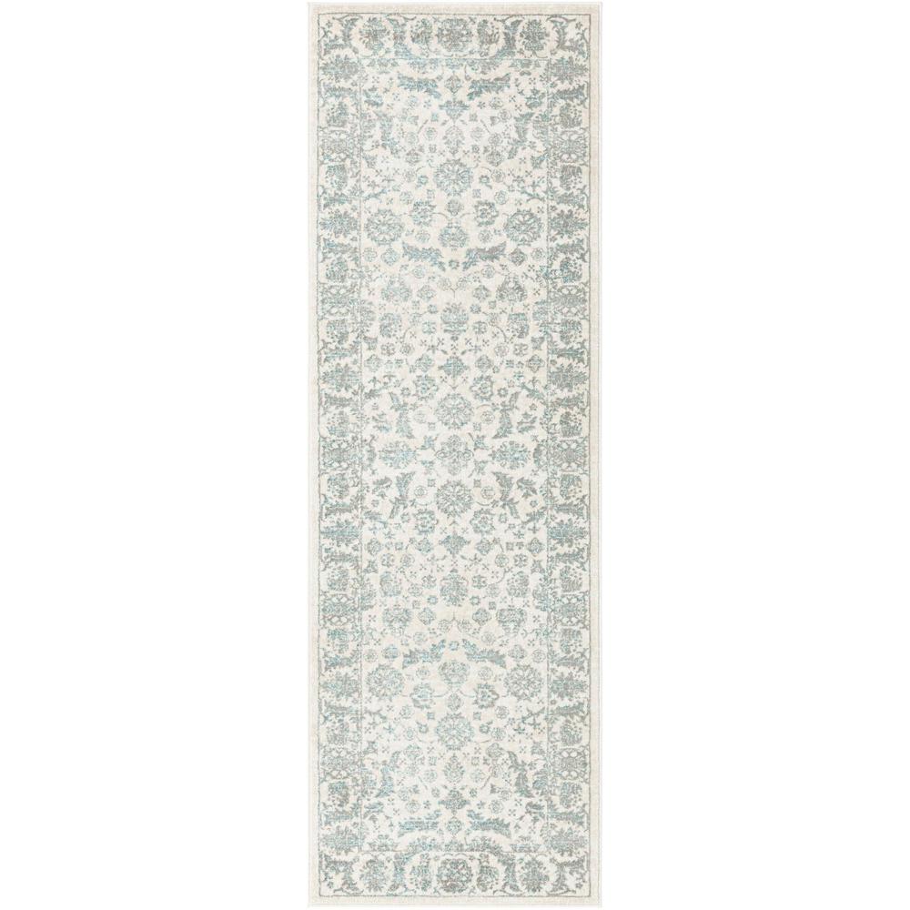 Uptown Area Rug 2' 7" x 8' 0", Runner - Teal. Picture 1