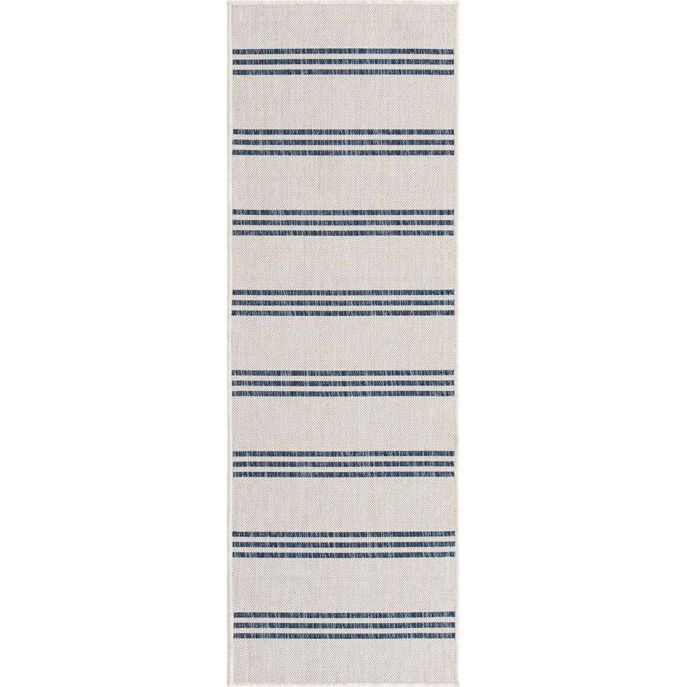Jill Zarin Outdoor Collection, Area Rug, Ivory, 2' 0" x 6' 0", Runner. Picture 1