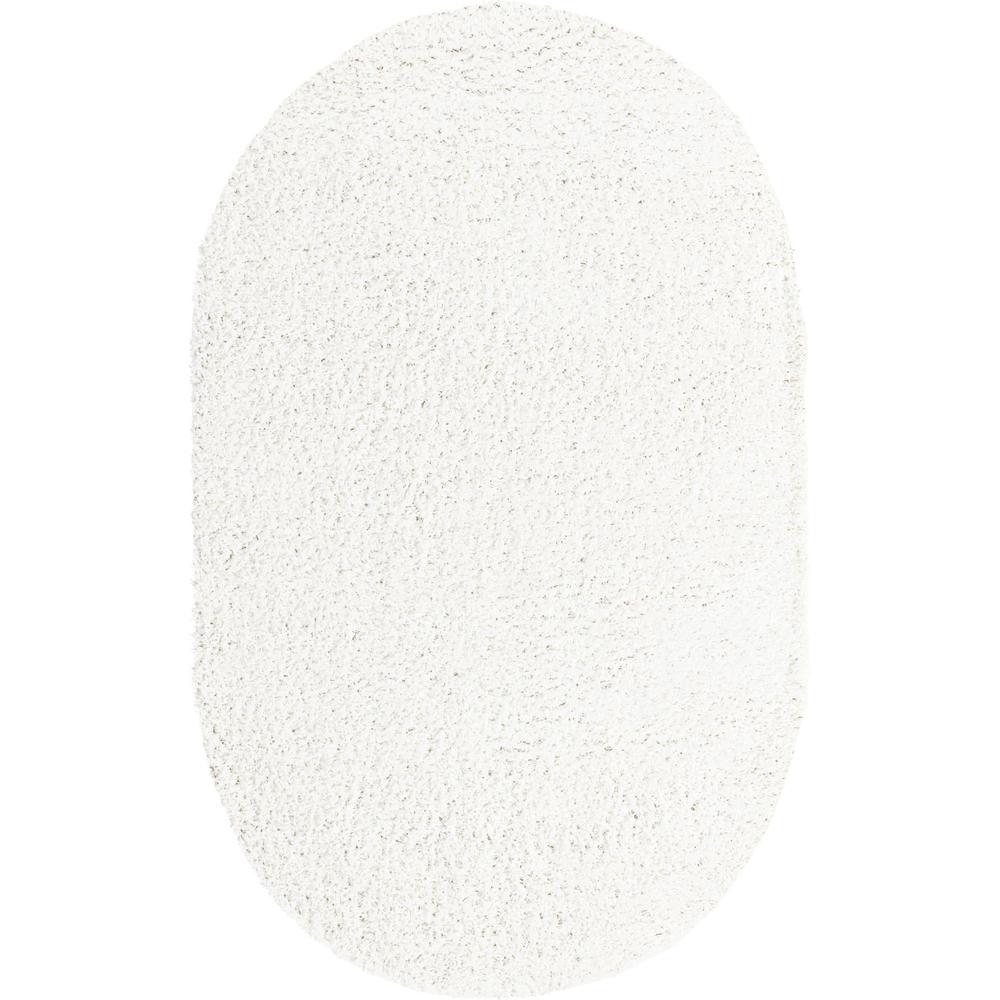 Unique Loom 5x8 Oval Rug in Ivory (3153339). Picture 1