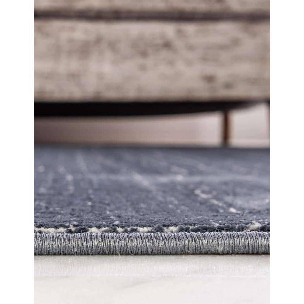 Uptown Park Avenue Area Rug 2' 7" x 8' 0", Runner Navy Blue. Picture 5