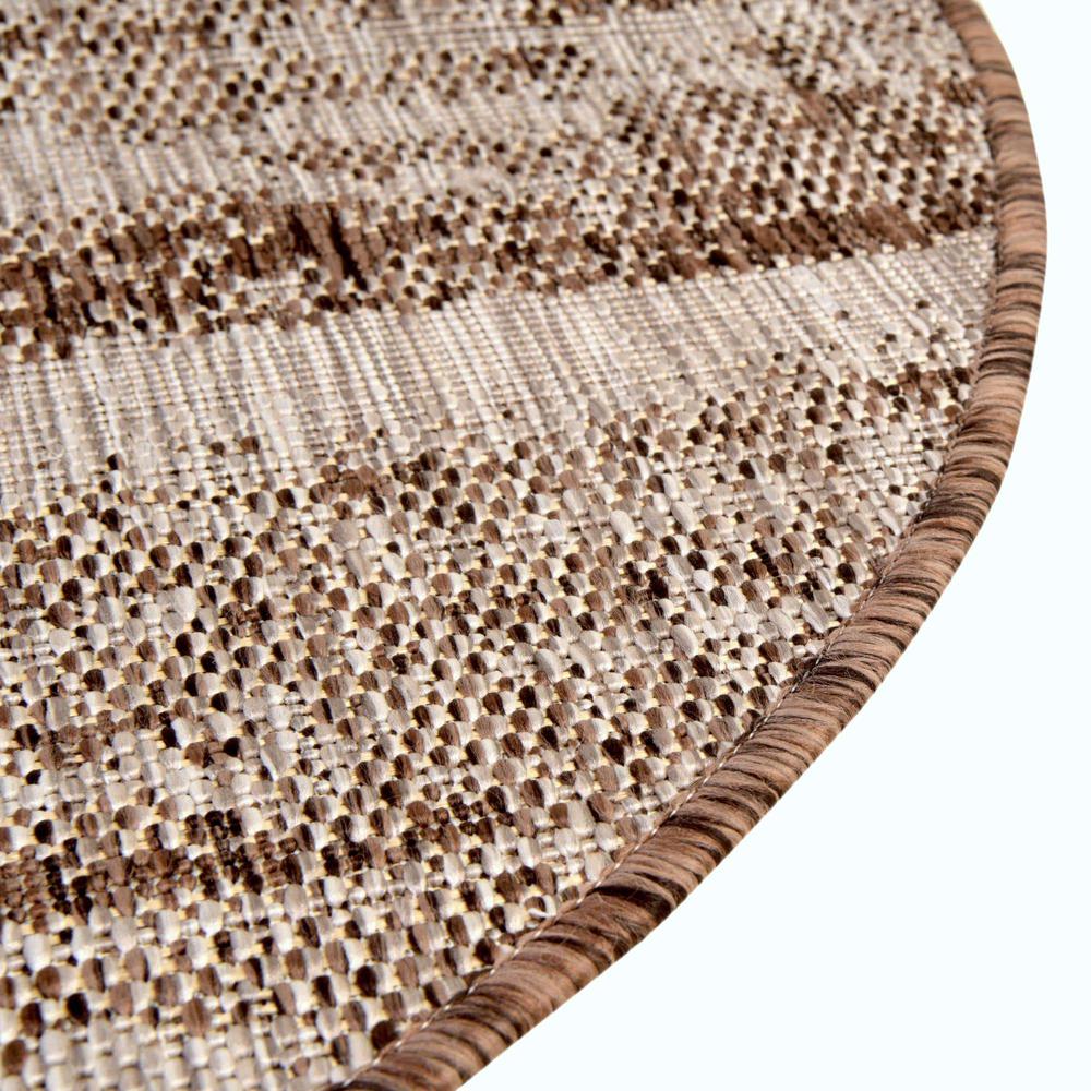 Outdoor Modern Collection, Area Rug, Brown, 3' 0" x 3' 0", Round. Picture 8