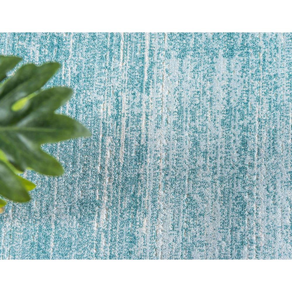 Uptown Madison Avenue Area Rug 2' 7" x 13' 11", Runner Turquoise. Picture 4