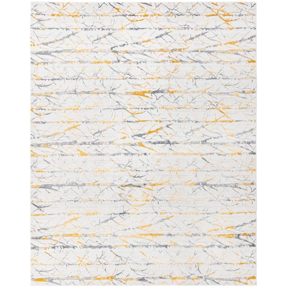 Finsbury Anne Area Rug 7' 10" x 10' 0", Rectangular Yellow and Gray. Picture 1