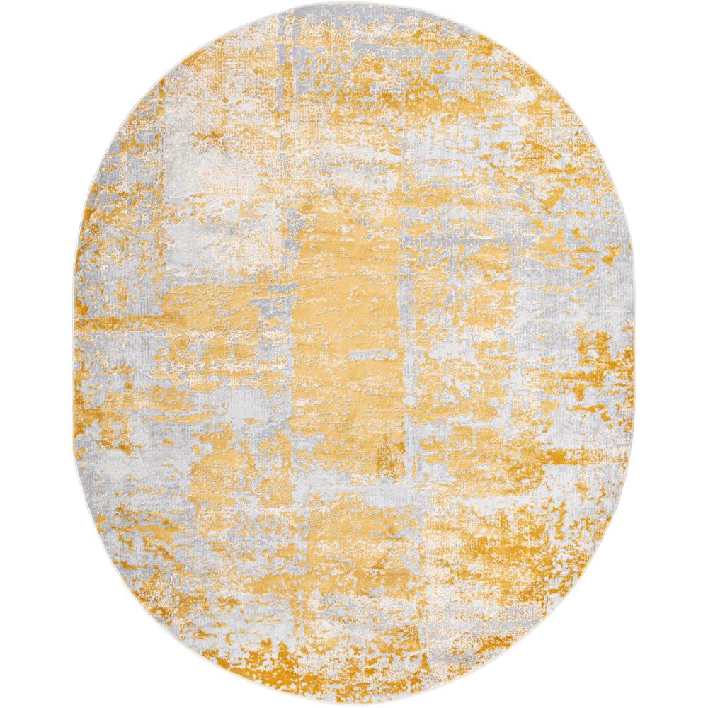 Finsbury Elizabeth Area Rug 7' 10" x 10' 0", Oval Yellow. Picture 1