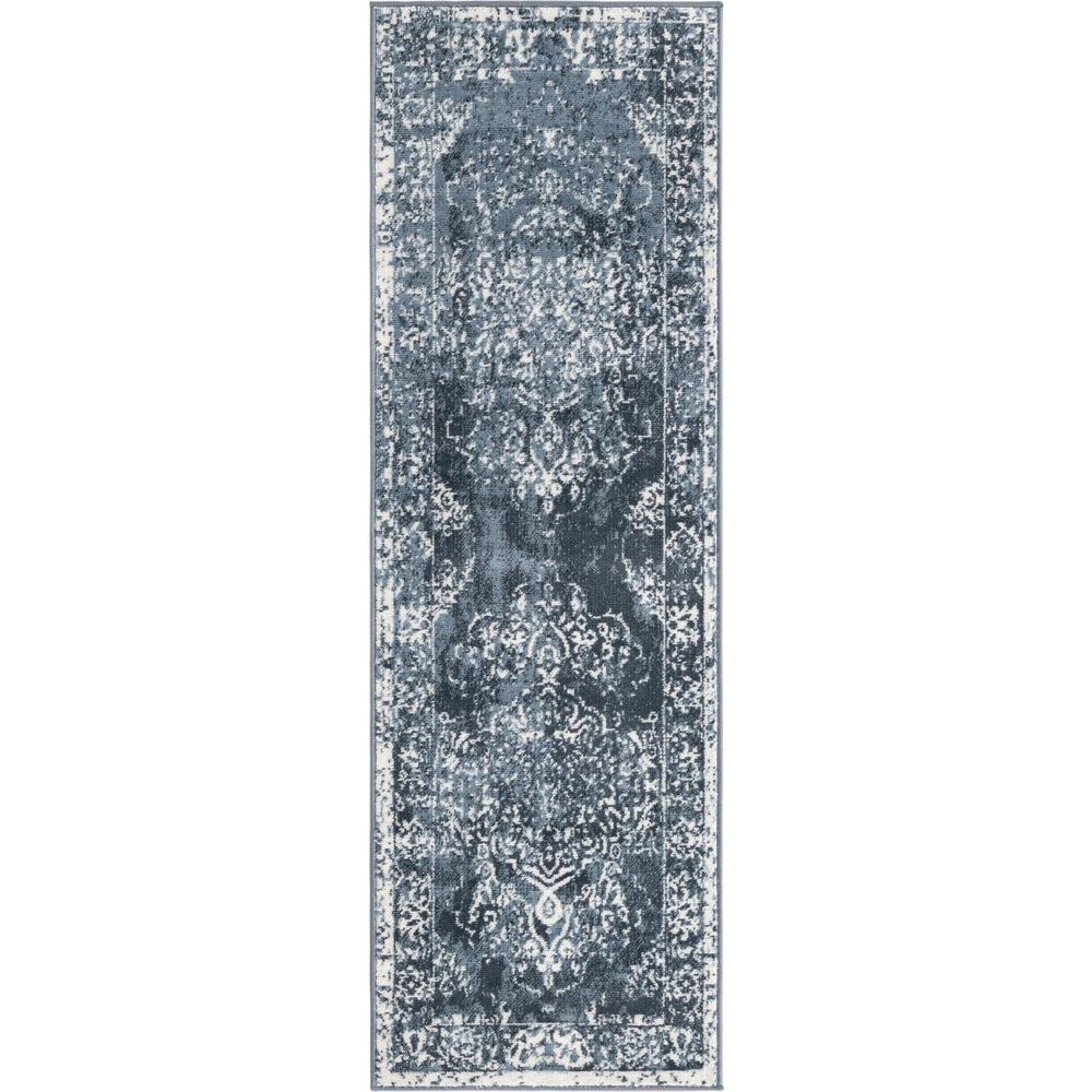 Unique Loom 6 Ft Runner in Blue (3155623). Picture 1