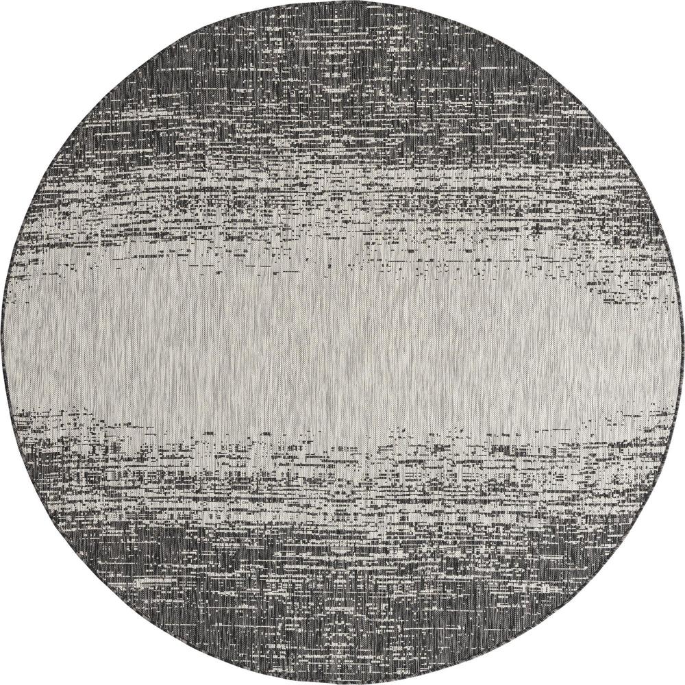Unique Loom 8 Ft Round Rug in Gray (3159616). Picture 1