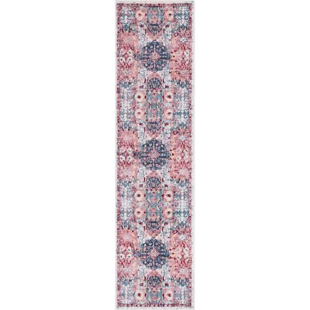 Unique Loom 10 Ft Runner in Pink (3150125). Picture 1
