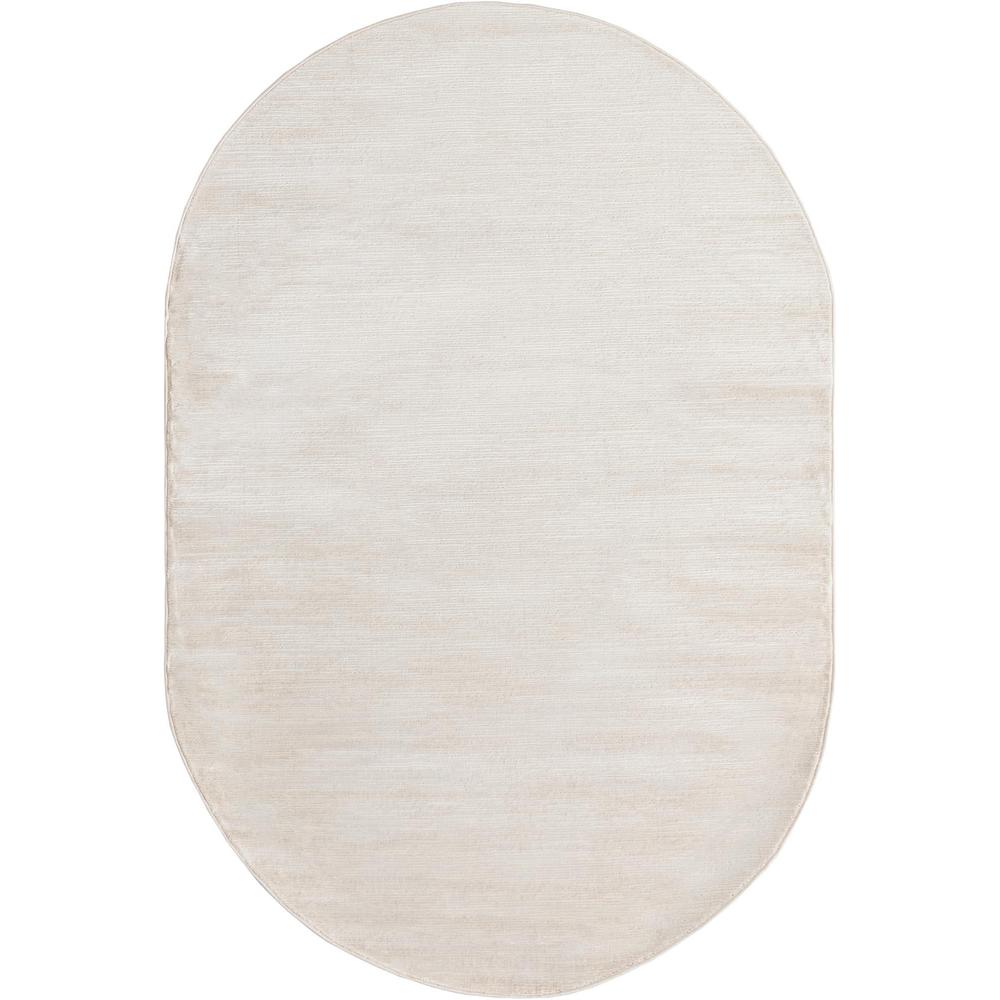 Finsbury Kate Area Rug 5' 3" x 8' 0", Oval Ivory. Picture 1