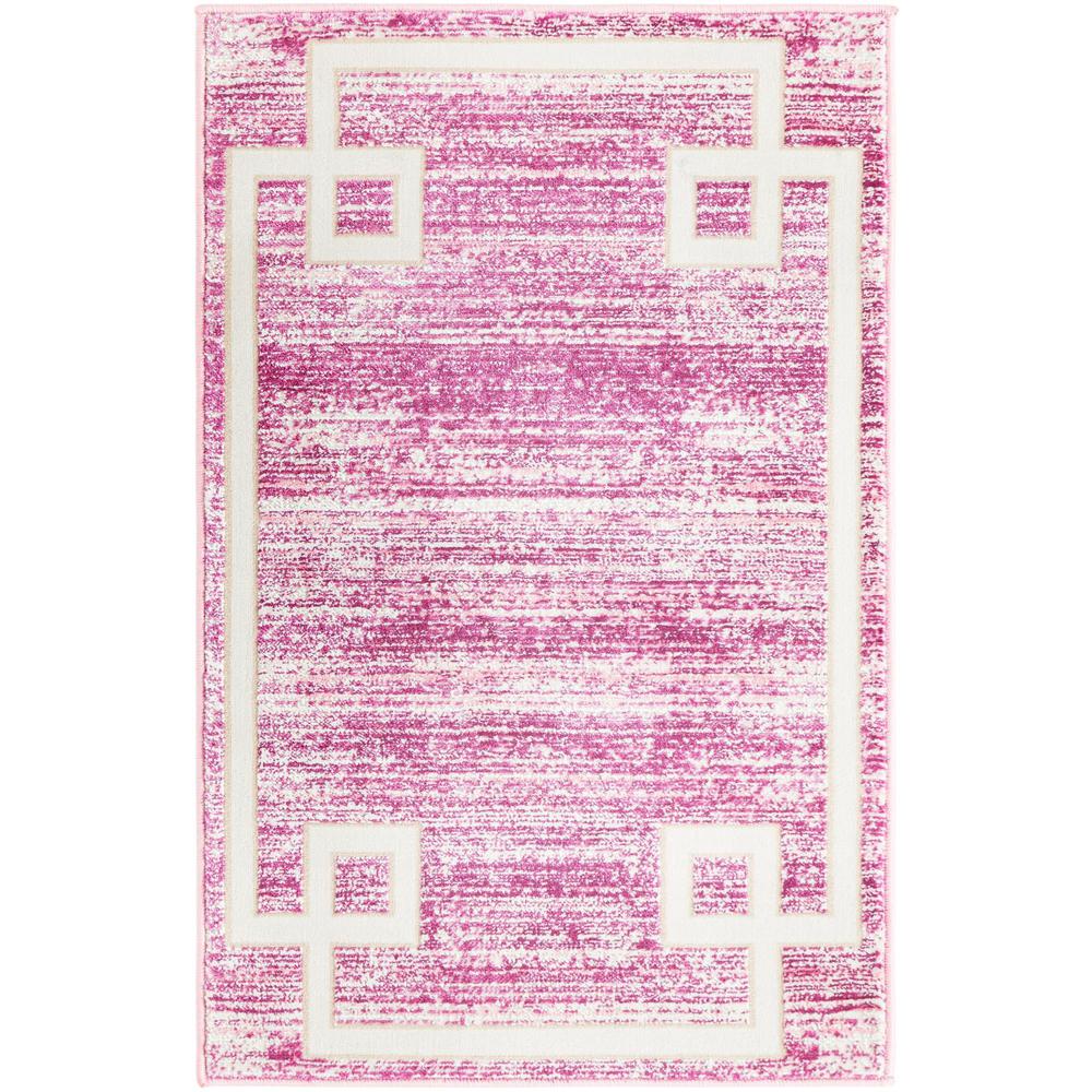 Uptown Lenox Hill Area Rug 2' 0" x 3' 1", Rectangular Pink. Picture 1