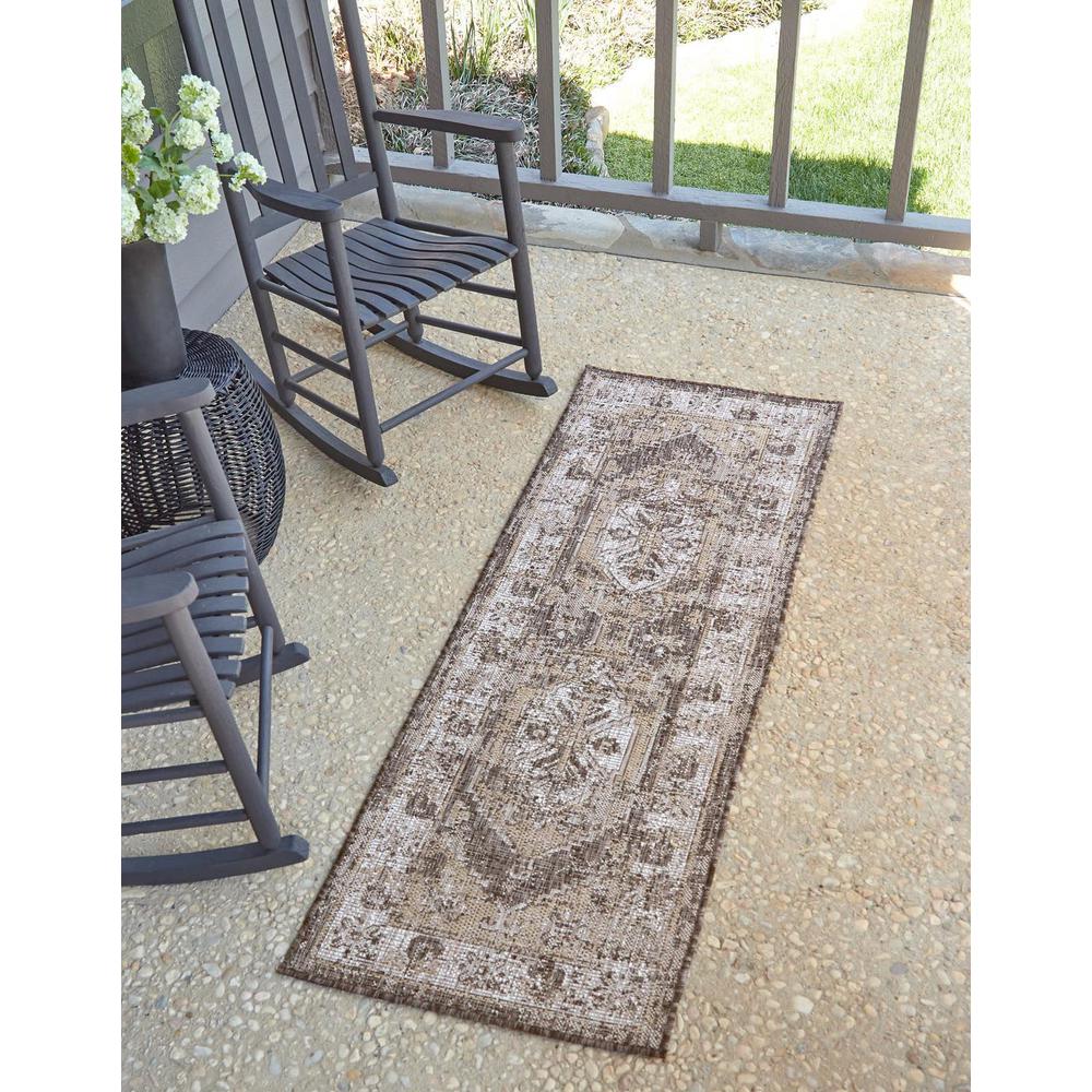 Unique Loom 12 Ft Runner in Charcoal (3163146). Picture 1