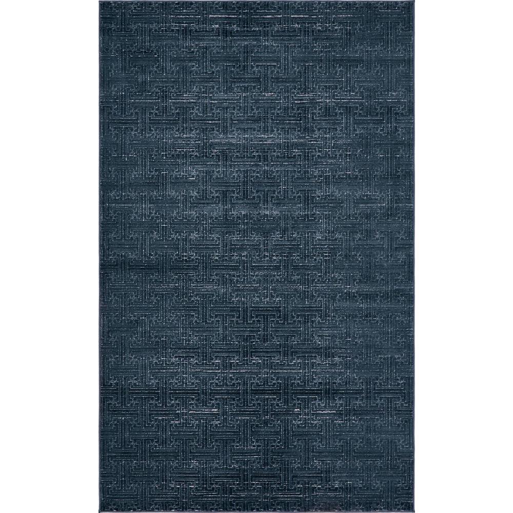 Uptown Park Avenue Area Rug 1' 8" x 1' 8", Square Navy Blue. Picture 1