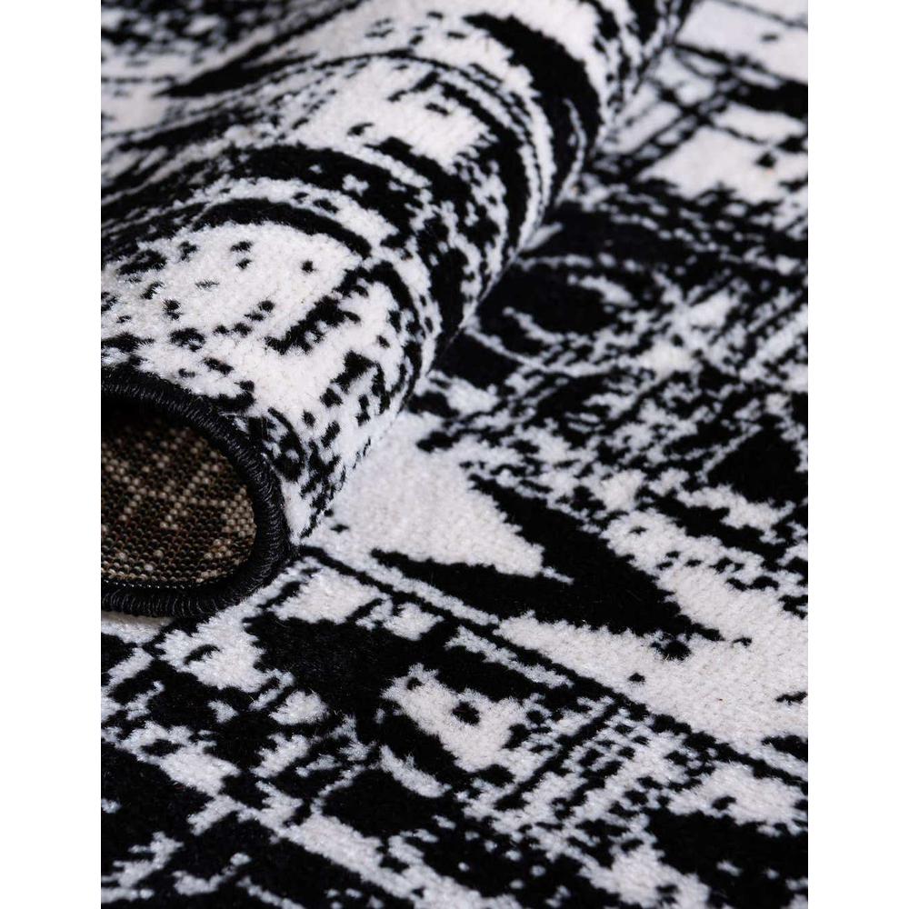 Portland Depoe Area Rug 10' 0" x 14' 0", Rectangular Black and White. Picture 7