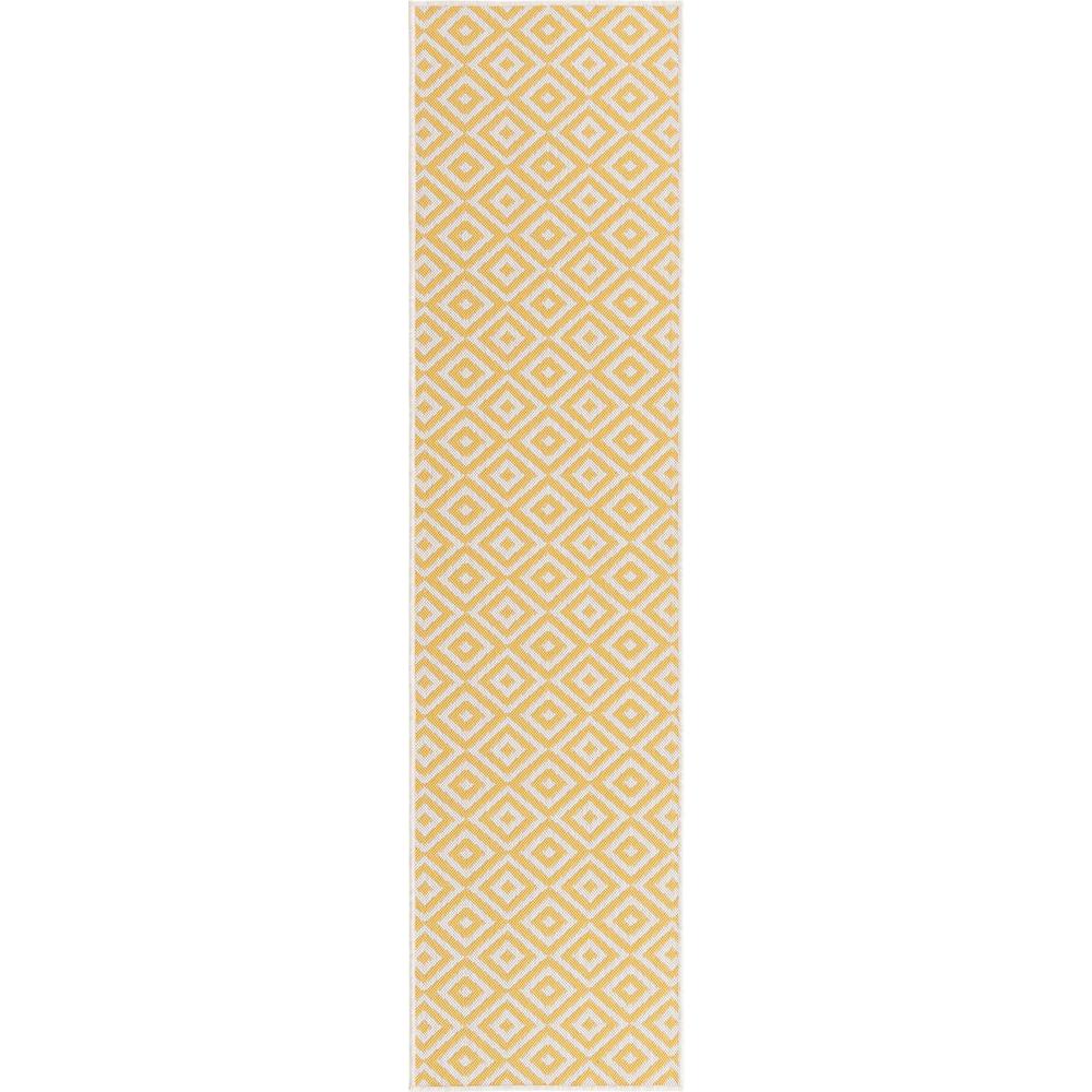 Jill Zarin Outdoor Costa Rica Area Rug 2' 0" x 8' 0", Runner Yellow Ivory. Picture 1