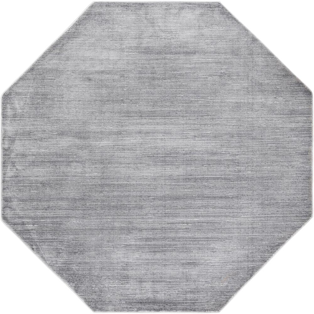 Finsbury Kate Area Rug 7' 10" x 7' 10", Octagon Gray. Picture 1