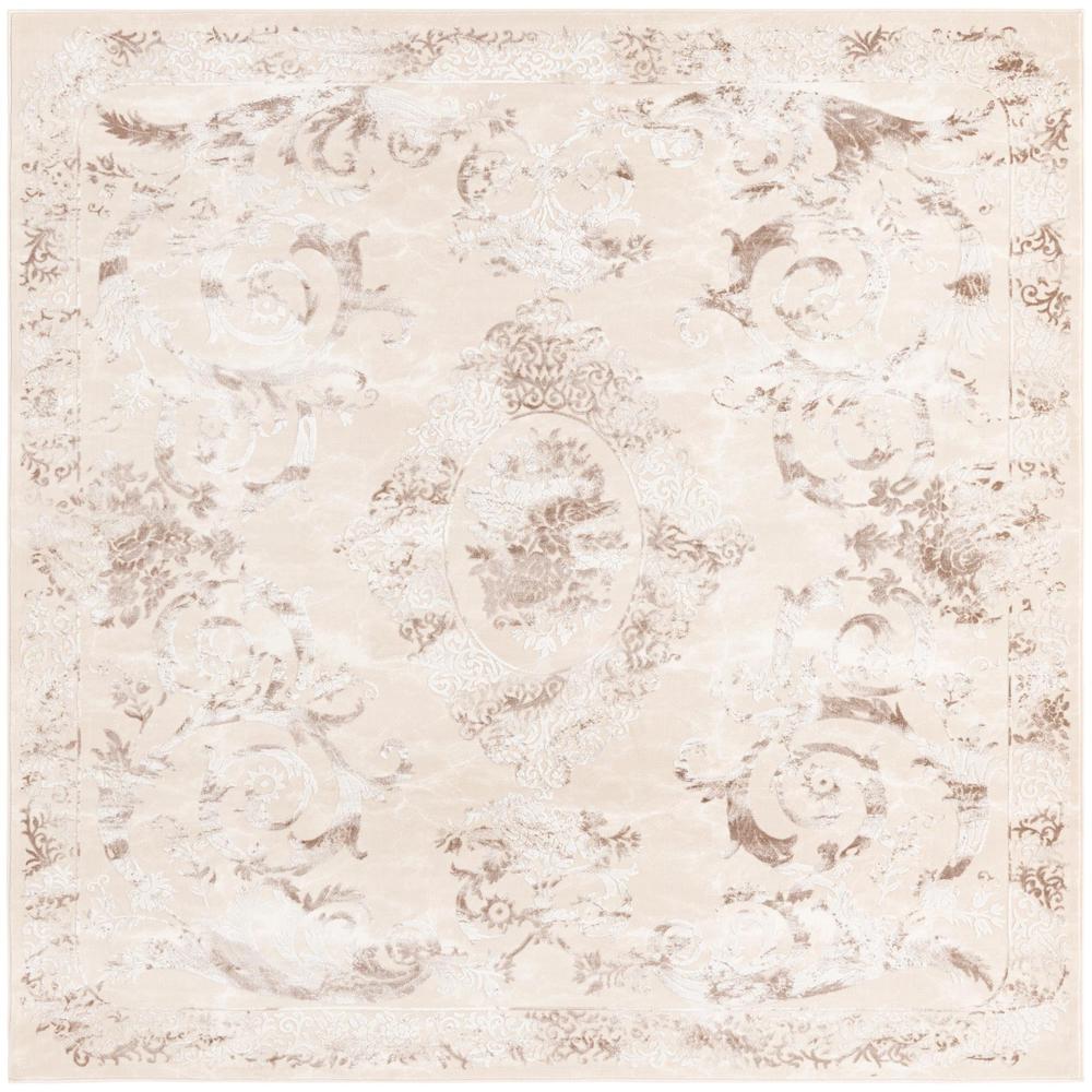 Finsbury Diana Area Rug 7' 10" x 7' 10", Square Beige. Picture 1