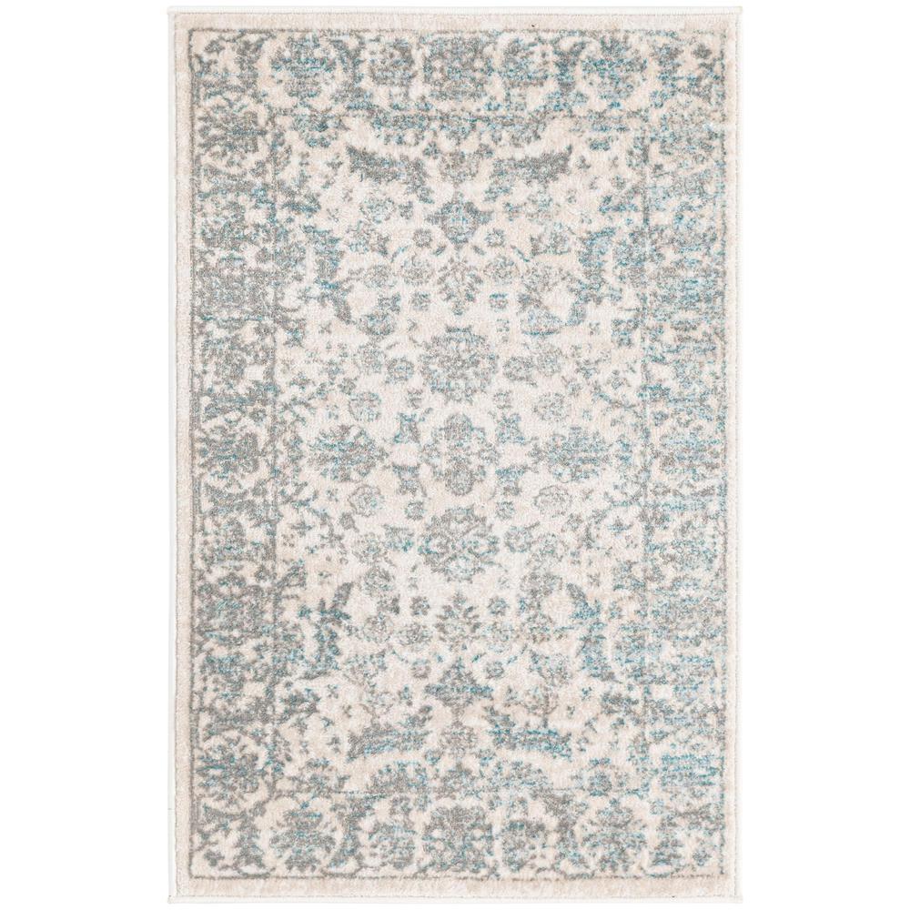 Uptown Area Rug 2' 0" x 3' 1" - Rectangular Teal. Picture 1
