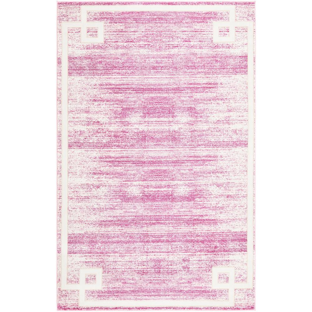 Uptown Lenox Hill Area Rug 5' 3" x 8' 0", Rectangular Pink. Picture 1