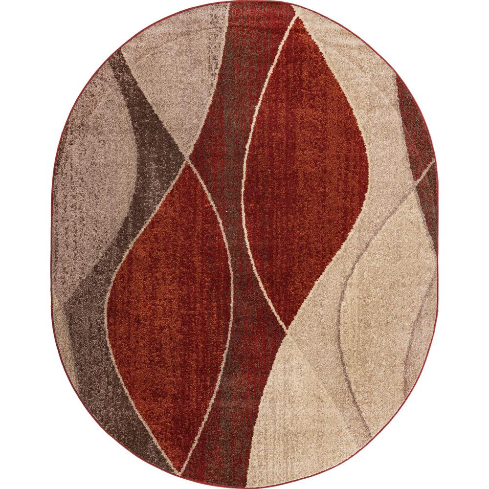 Autumn Collection, Area Rug, Multi, 7' 10" x 10' 0", Oval. Picture 1