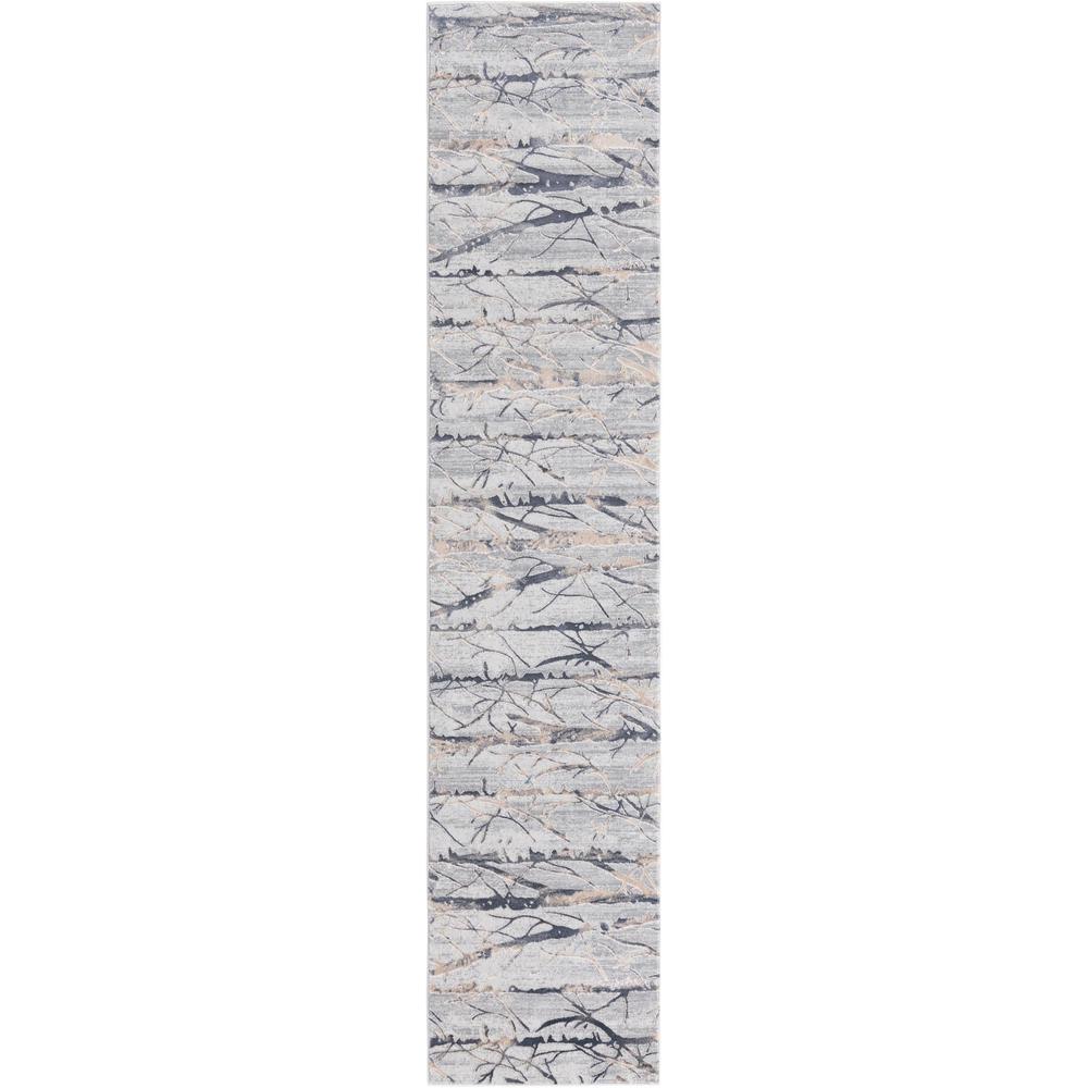 Finsbury Anne Area Rug 2' 0" x 8' 0", Runner Gray. Picture 1