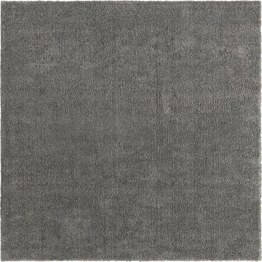 Unique Loom 8 Ft Square Rug in Gray (3152893). Picture 1