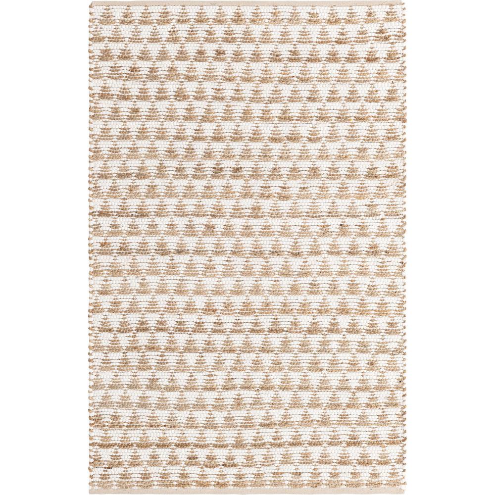 Unique Loom Rectangular 4x6 Rug in White (3153271). Picture 1