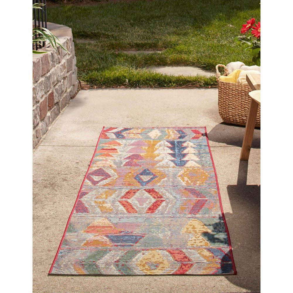 Outdoor Modern Collection, Area Rug, Multi, 2' 0" x 6' 0", Runner. Picture 3