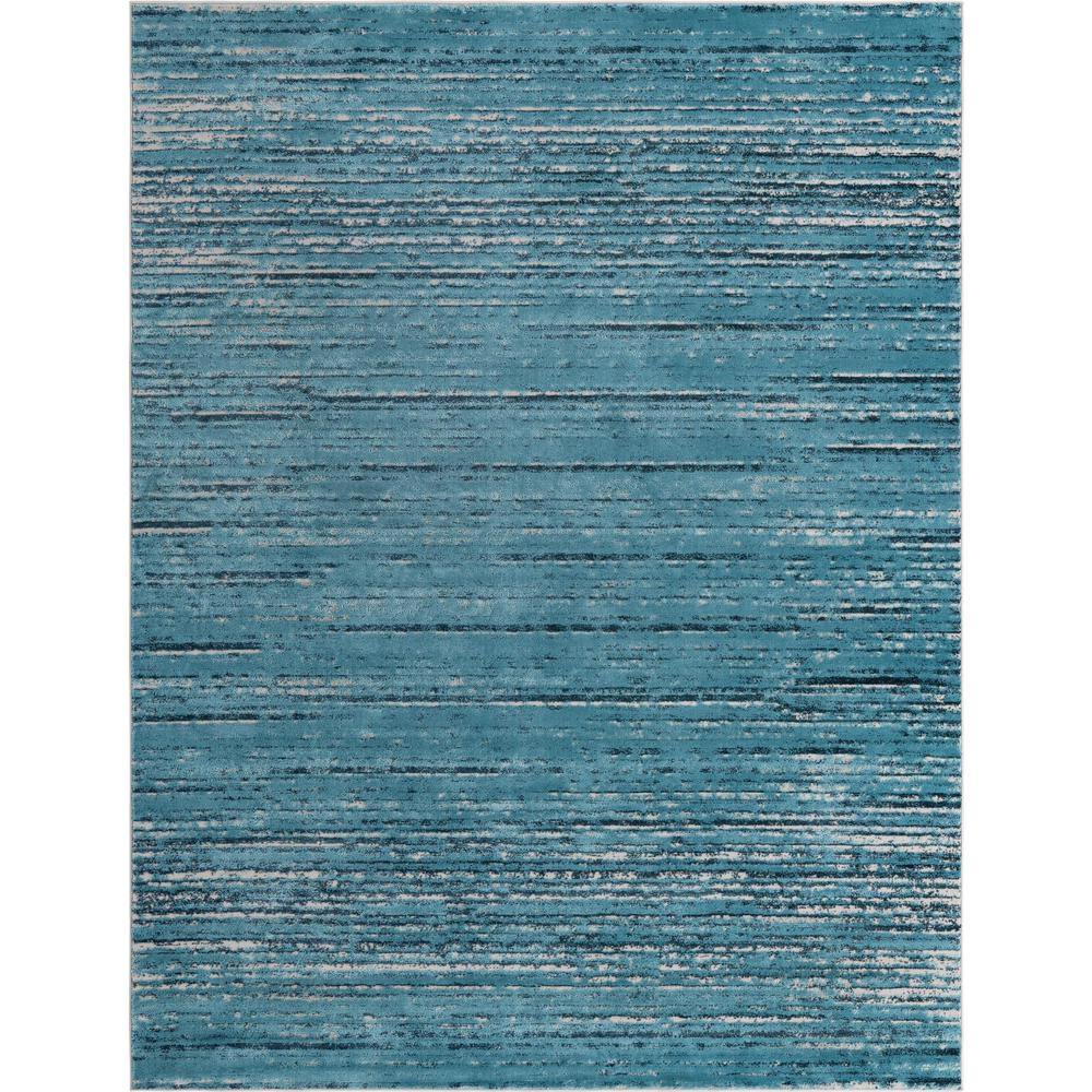 Unique Loom Rectangular 8x10 Rug in Blue (3154246). Picture 1