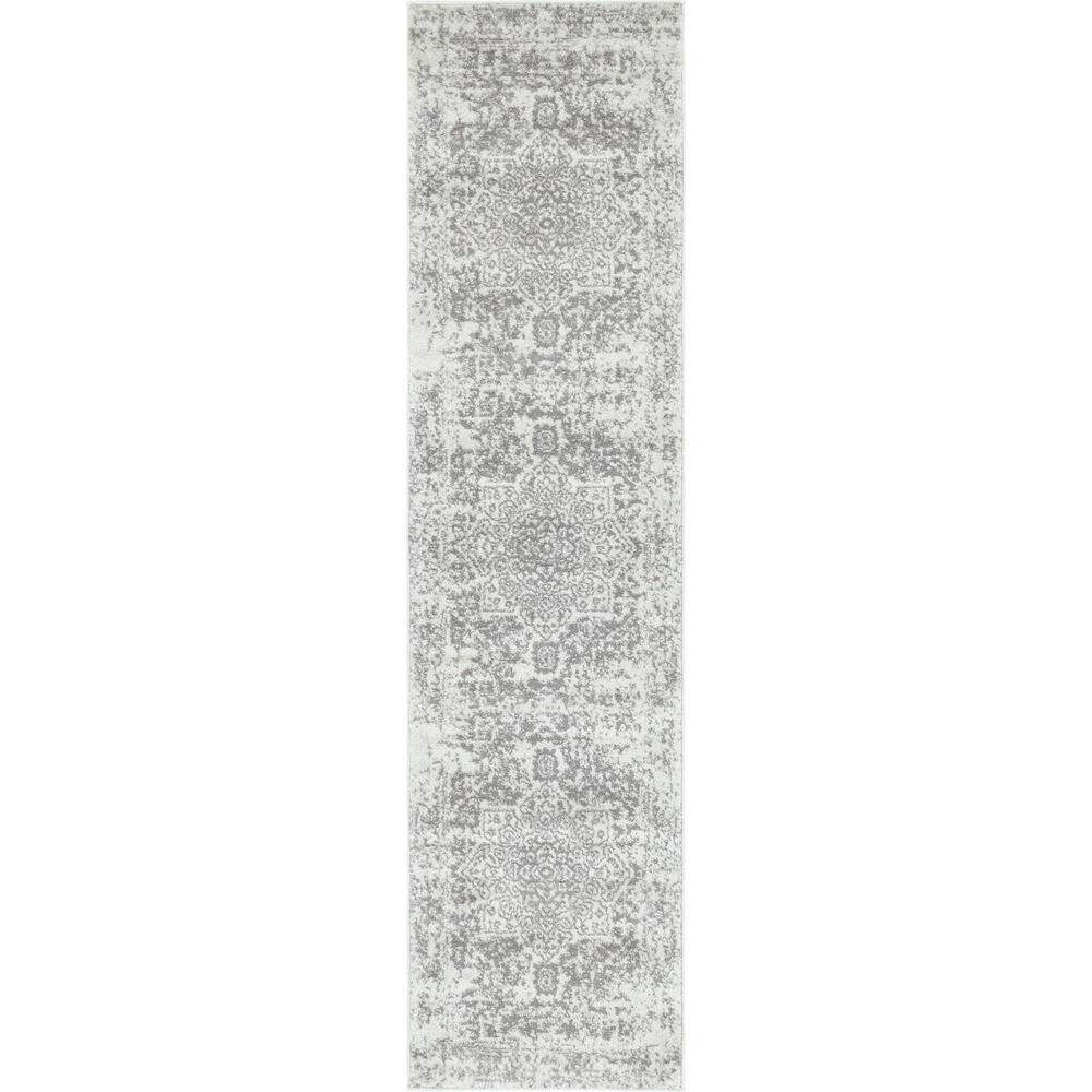 Unique Loom 8 Ft Runner in White (3150272). Picture 1