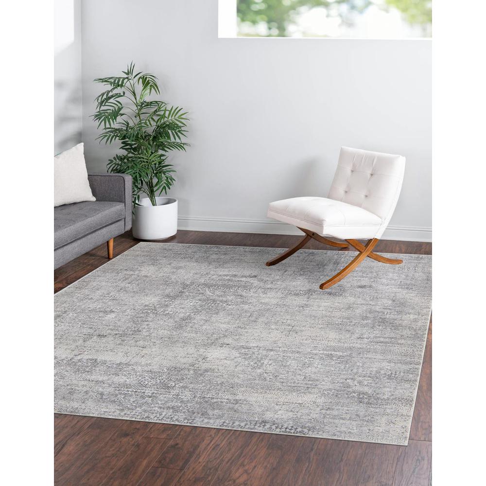Finsbury Sarah Area Rug 7' 10" x 7' 10", Square Gray. Picture 2