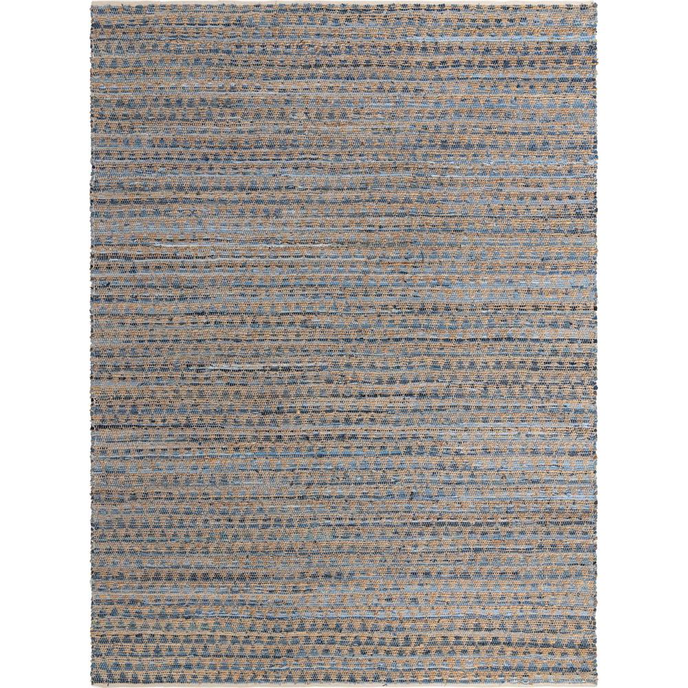 Unique Loom Rectangular 10x14 Rug in Blue (3153257). Picture 1