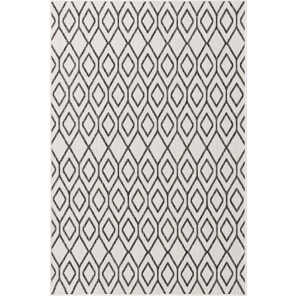 Jill Zarin Outdoor Collection, Area Rug, Ivory, 4' 0" x 6' 0", Rectangular. Picture 1