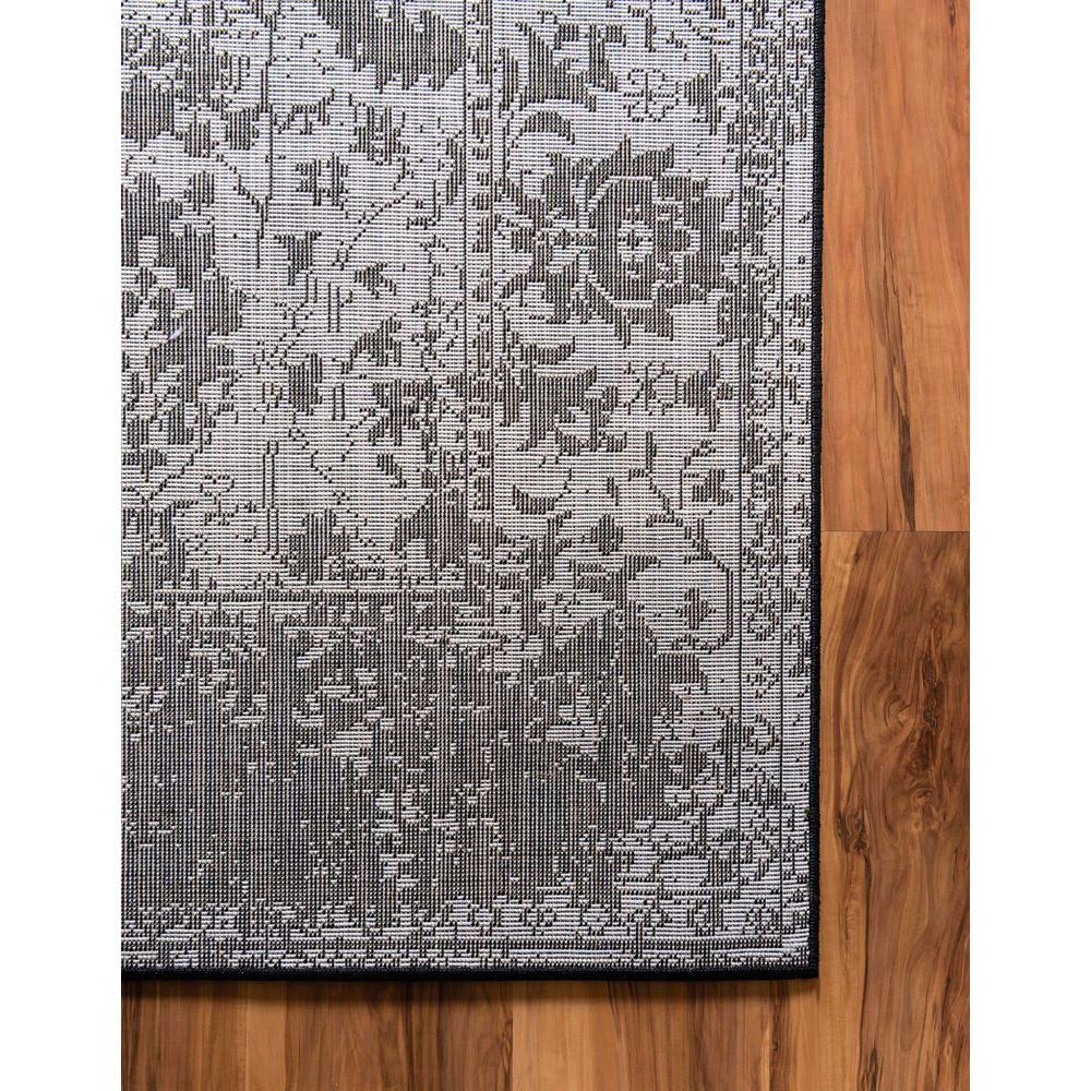 Portland Central Area Rug 10' 0" x 14' 0", Rectangular Black and White. Picture 6
