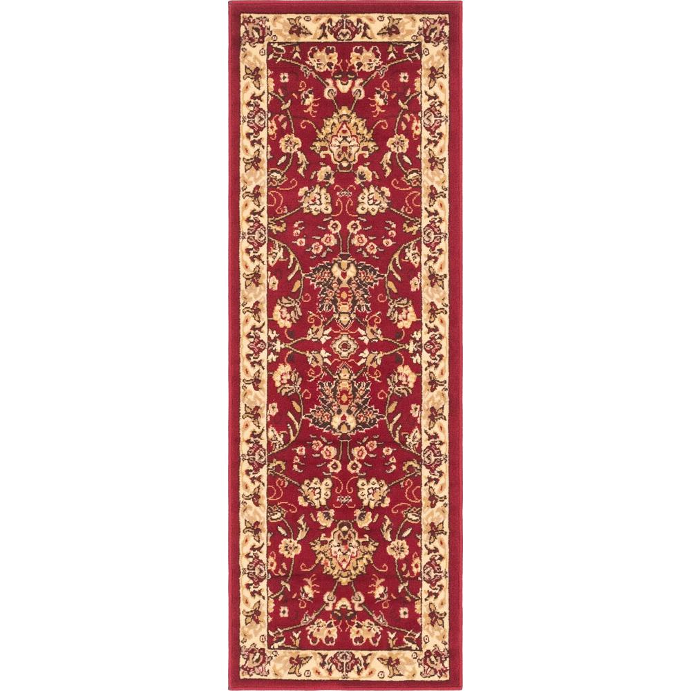 Unique Loom 6 Ft Runner in Burgundy (3152871). Picture 1