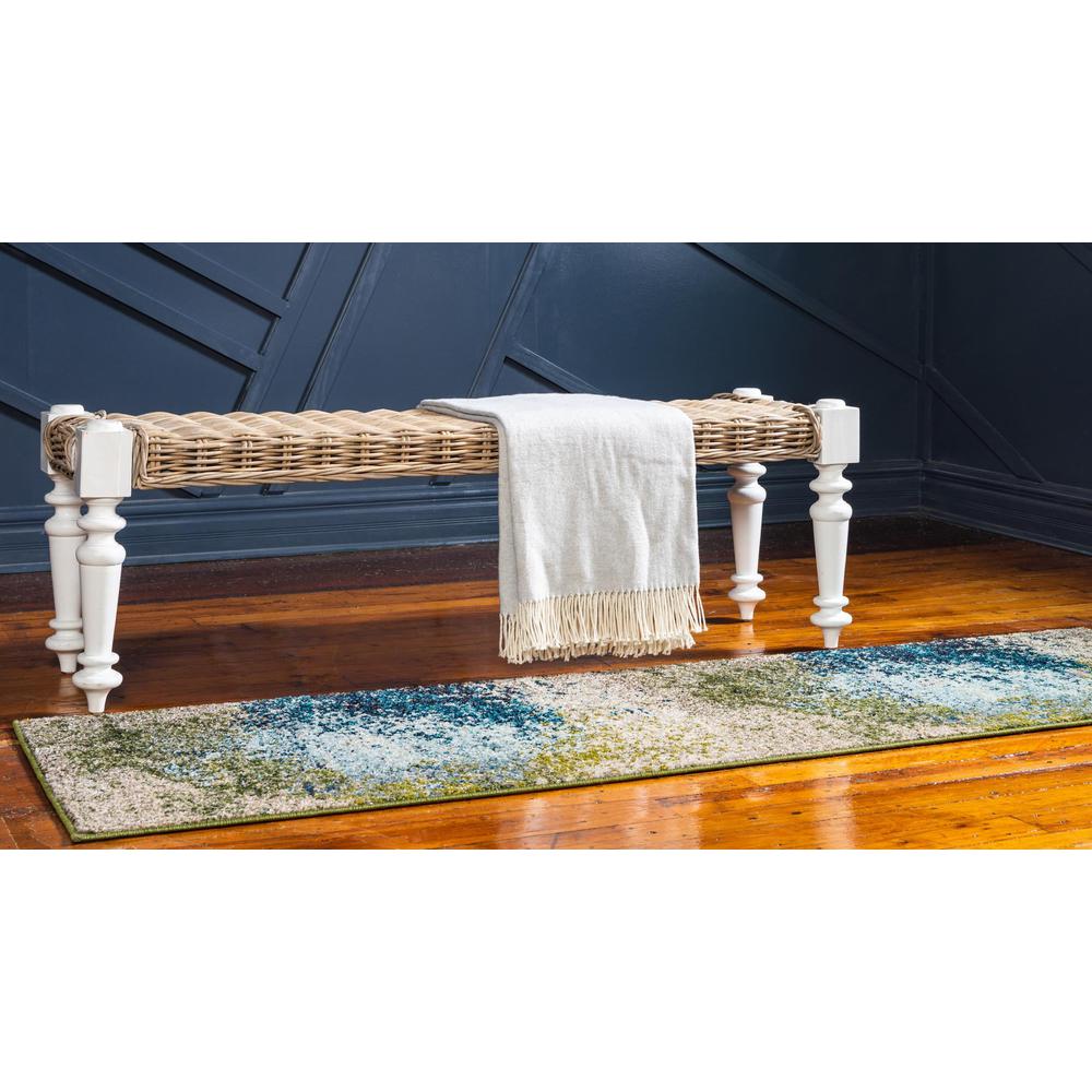 Unique Loom 8 Ft Runner in Blue (3153753). Picture 3