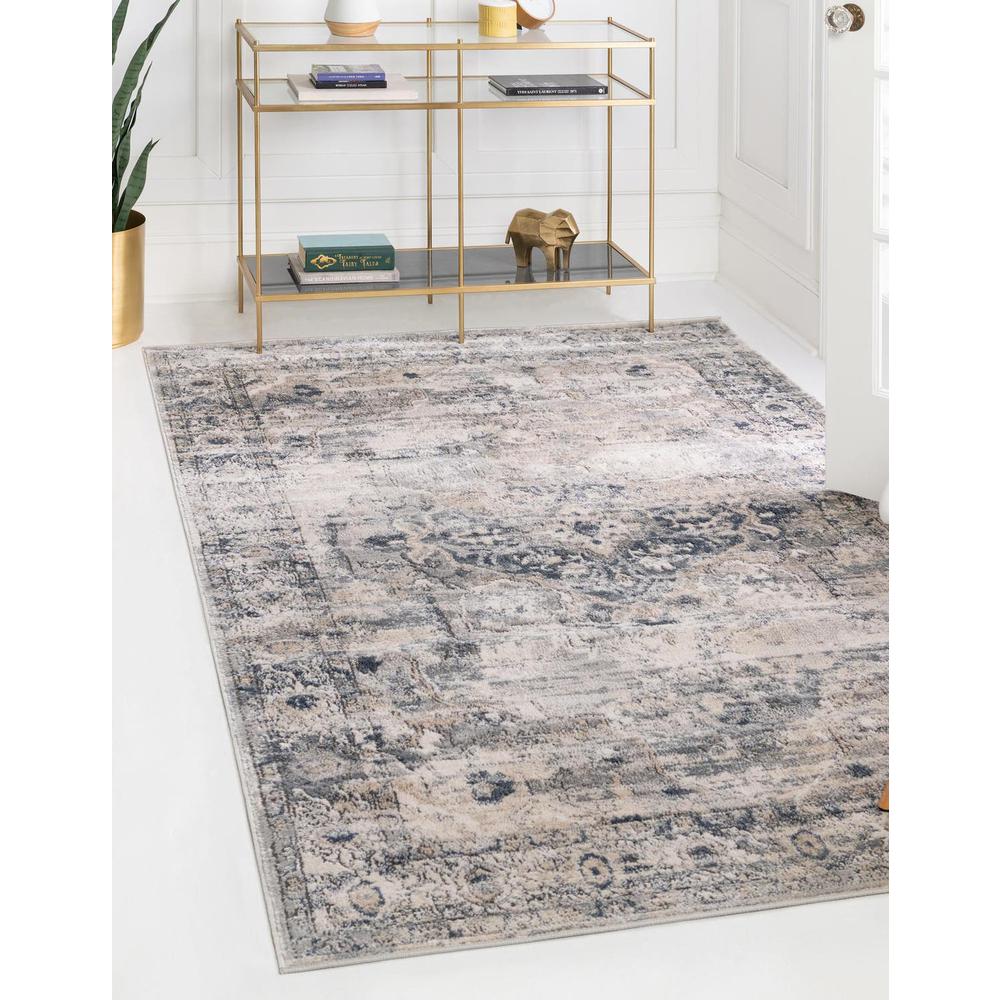 Portland Canby Area Rug 3' 3" x 5' 3", Rectangular Gray. Picture 2