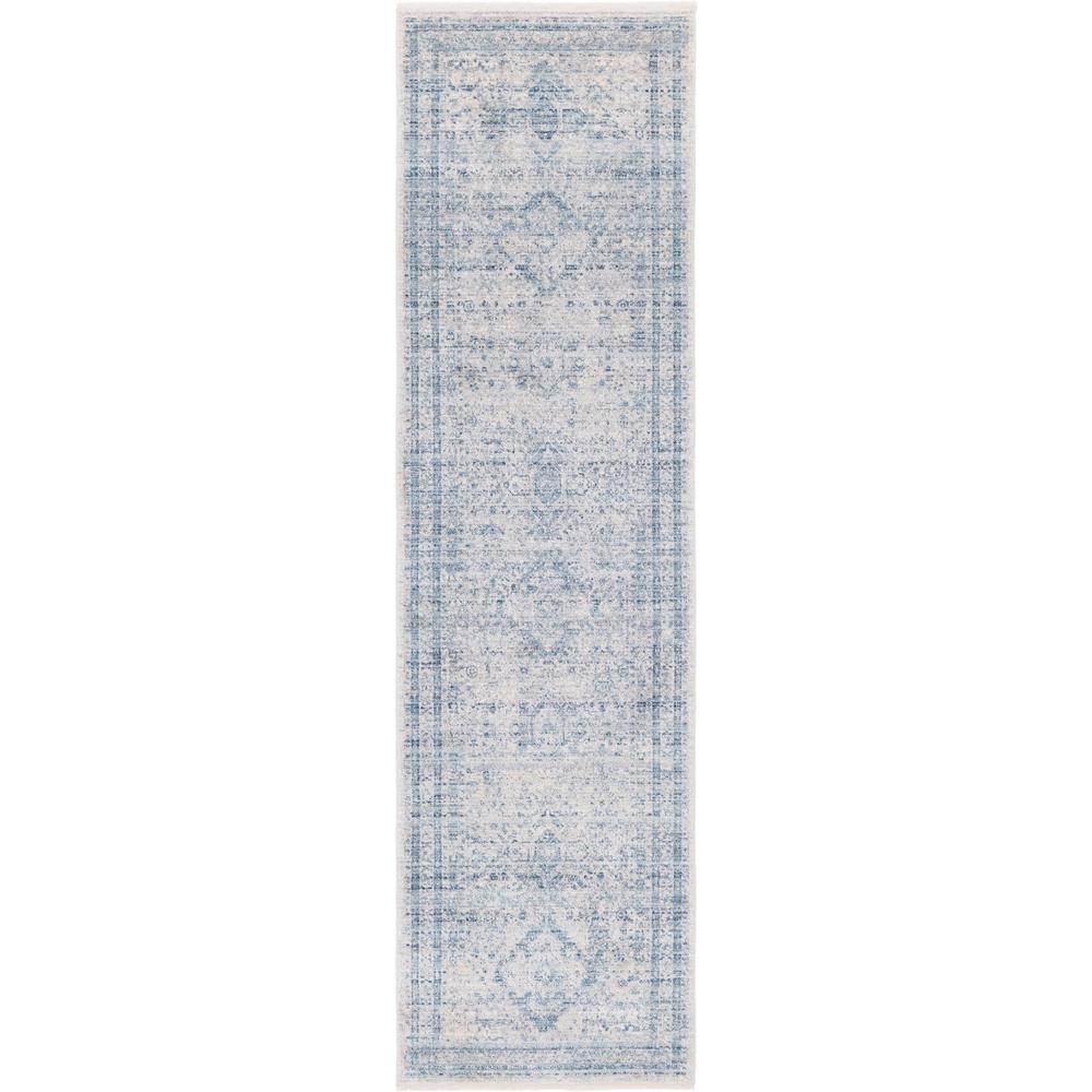 Unique Loom 10 Ft Runner in Gray (3147869). Picture 1