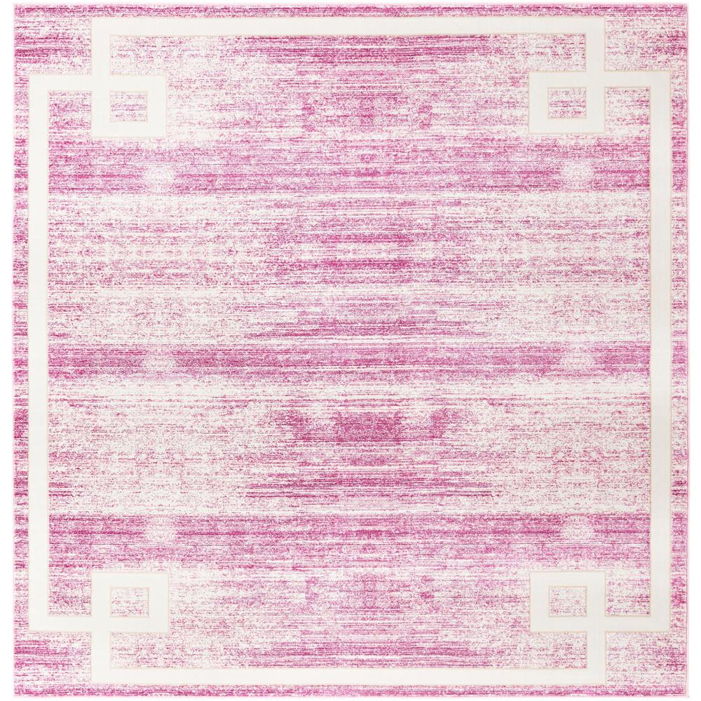 Uptown Lenox Hill Area Rug 7' 10" x 7' 10", Square Pink. Picture 1