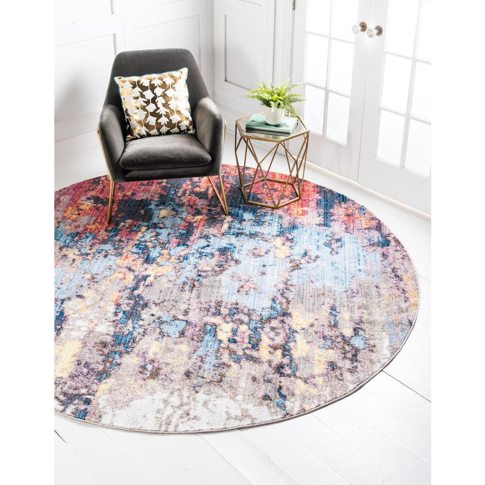 Downtown Chelsea Area Rug 5' 3" x 5' 3", Round Multi. Picture 2