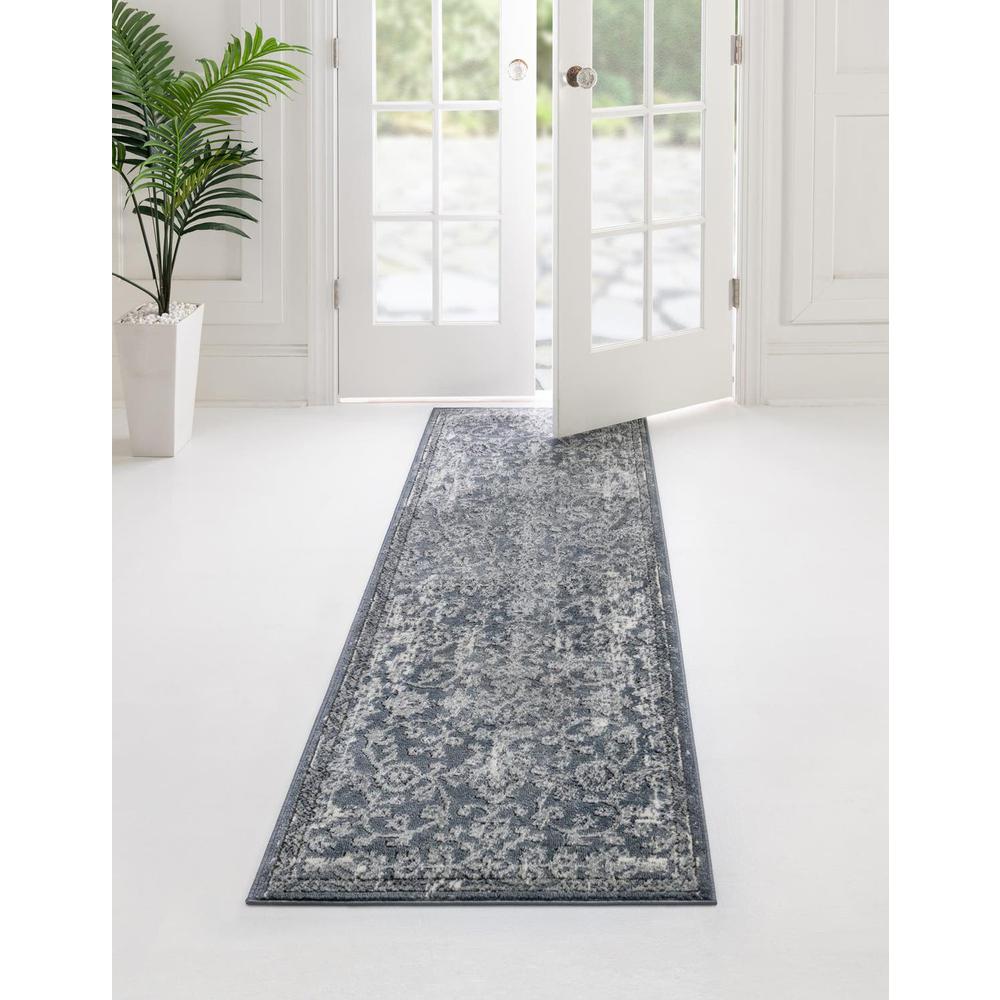 Portland Albany Area Rug 2' 7" x 13' 1", Runner Blue. Picture 2