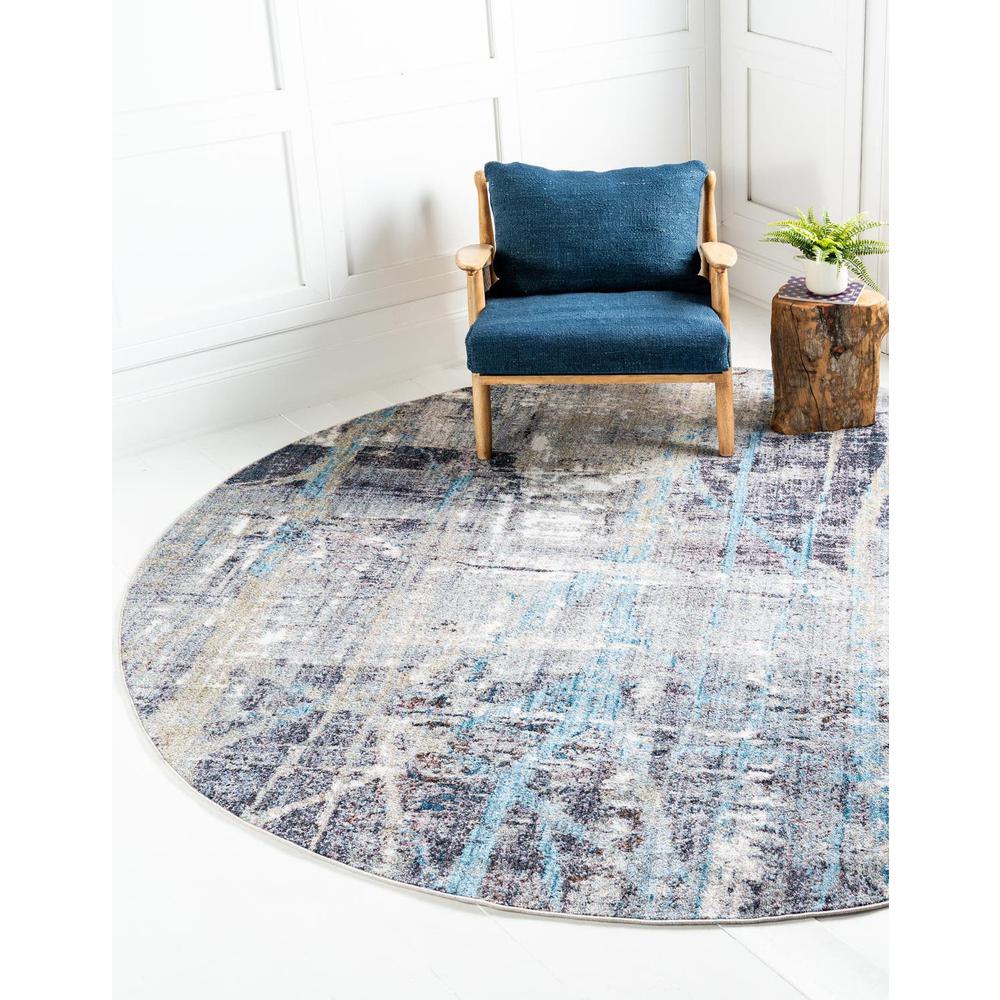 Downtown Gramercy Area Rug 5' 3" x 5' 3", Round Multi. Picture 2