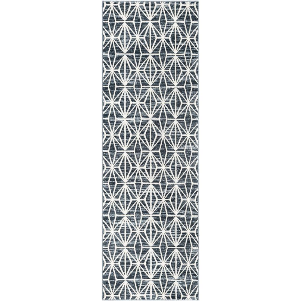 Uptown Fifth Avenue Area Rug 2' 7" x 8' 0", Runner Navy Blue. Picture 1
