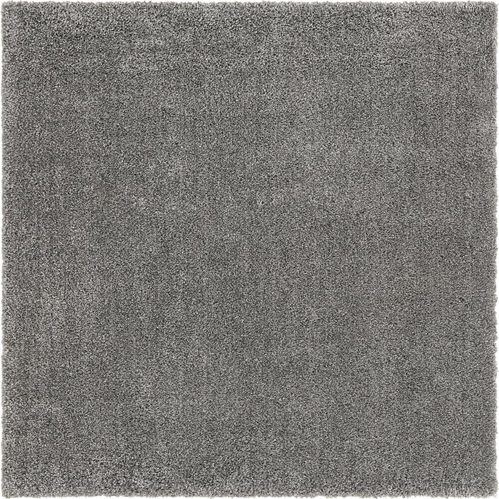 Unique Loom 5 Ft Square Rug in Gray (3152894). Picture 1