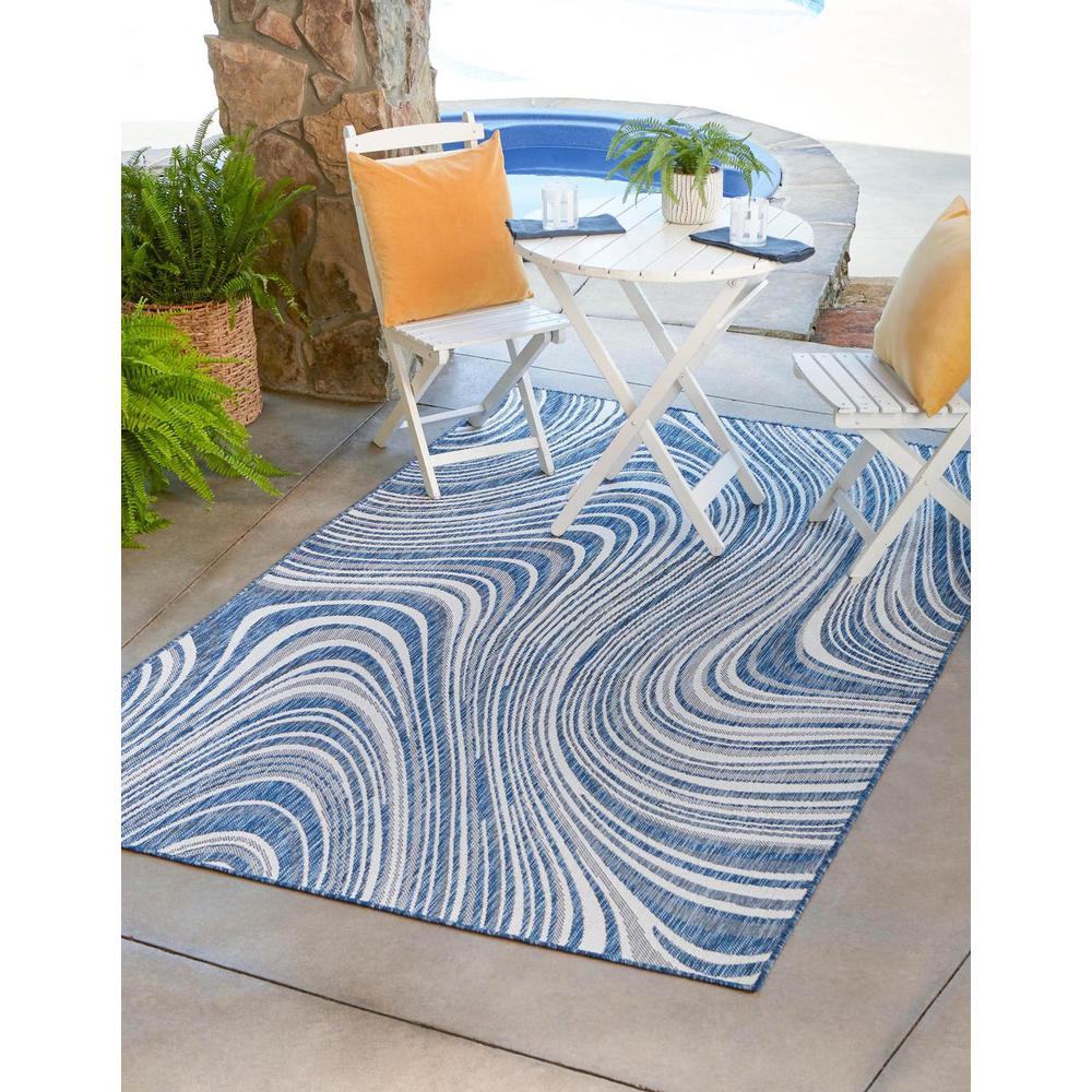 Outdoor Pool Rug, Navy Blue (8' 0 x 11' 4). Picture 1