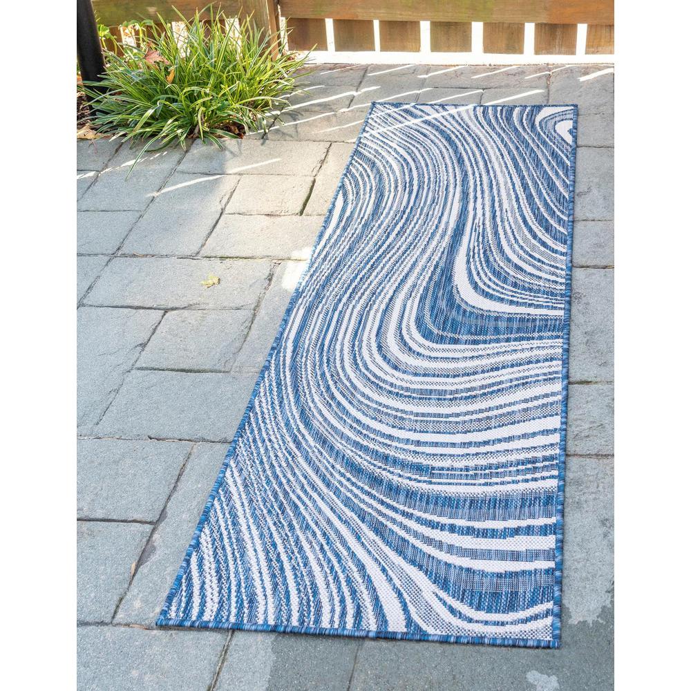 Outdoor Pool Rug, Navy Blue (2' 0 x 6' 0). Picture 1